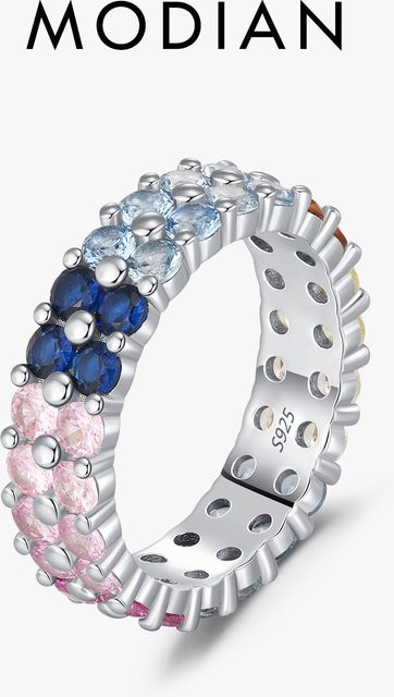 MODIAN Ring, 925 Silber, Zirkonia, Damen - Bild 1