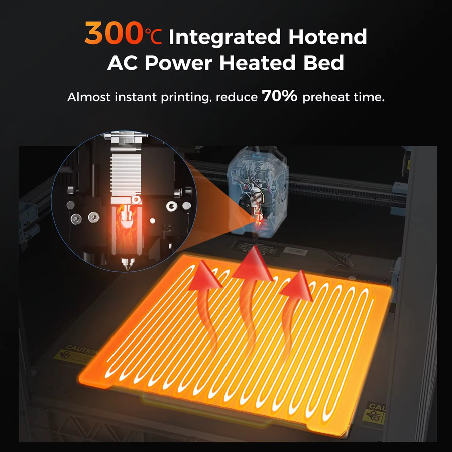 Sovol SV08 Core-XY FDM 3D-Drucker Open Source mit Hochgeschwindigkeits-Druck bis 700 mm/s, 300 °C Hotend und Kamera - Bild 4