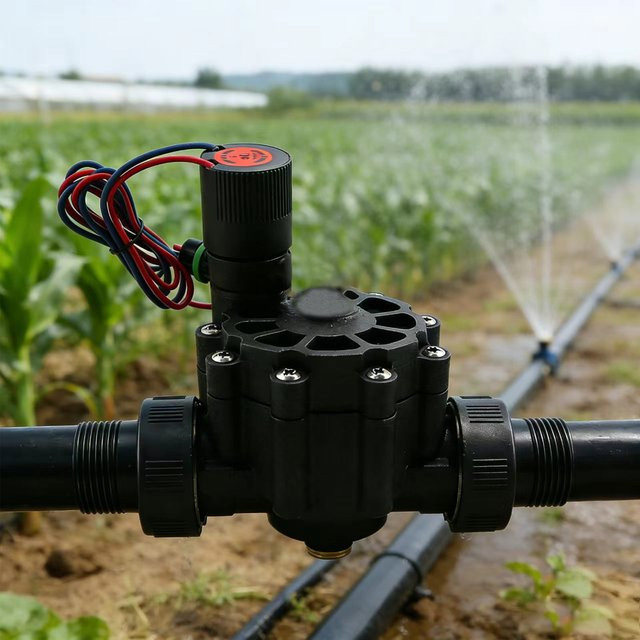 AICANTEK Bewässerungs-Magnetventil für Garten und Landwirtschaft in Schwarz - Bild 1