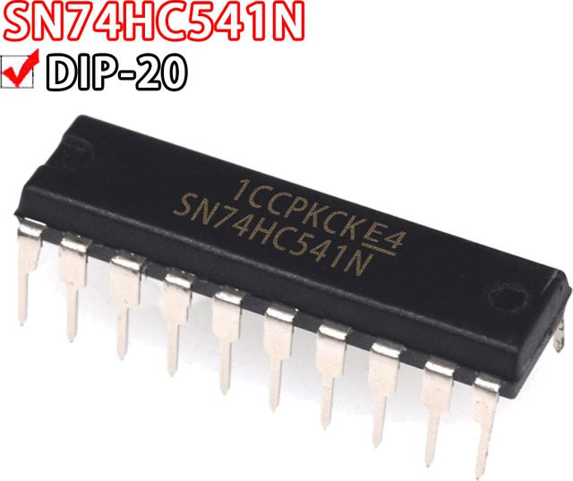 5er Set Si Tai&SH Logik-ICs SN74HC541N SN74HC573N SN74HC273N SN74HC574N DIP-20 in Schwarz - Bild 1