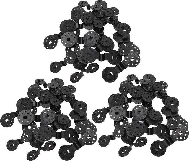 Koogeelife Schattiernetz-Clips in Schwarz, 60 Stück, wiederverwendbare Lock Grip Clips für Schattiernetze - Bild 1