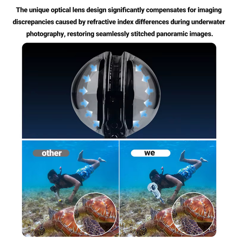 Insta360 X5 Invisible Dive Case Pro wasserdichtes Unterwasser-Gehäuse für Action Cameras in Transparent - Bild 2