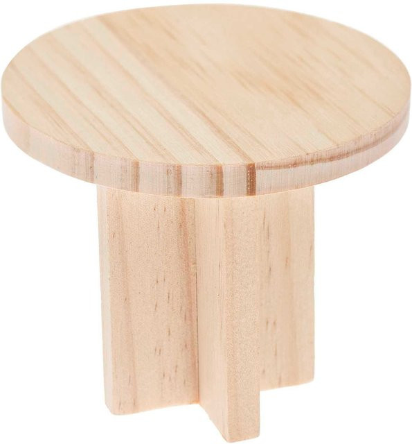 Rico Design Wichteltür Miniatur Tisch rund Kiefernholz - Bild 1