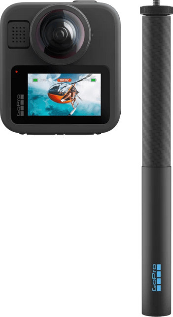 GoPro MAX2 Action Camera mit Extension Pole in Schwarz - Bild 1