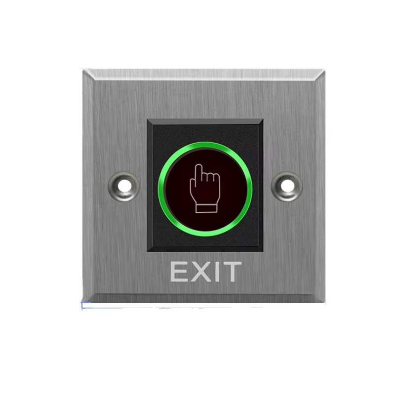 LUCKING DOOR Infrarot-Türöffner NO COM NC LED-Licht kontaktloser Türschloss-Entriegelungstaster in Silber - Bild 3