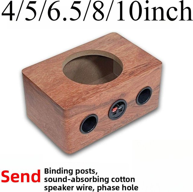 Cbirds Passive Audio-Lautsprecherbox in Braun mit Holzmaserung für Auto und Zuhause - Bild 1