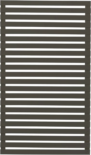 Plus Sichtschutzzaun Tokyo aus Nadelholz in Umbragrau, semi-transparent, Höhe: 83 cm, Breite: 140 cm - Bild 1