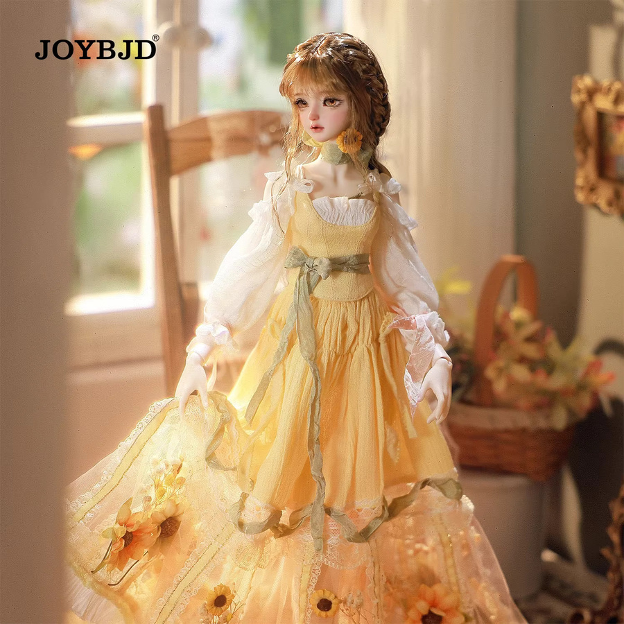 Joybjd Calis Fullset A Bjd Puppe, 1/4, mit Muxi-Körper, Sonnenblumen-Blumenarrangierer im pastoralen Stil - Bild 2