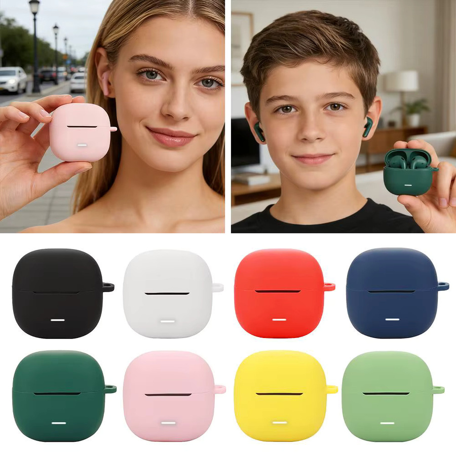 Silikon Schutzhülle für Xiaomi Redmi Buds 8 Lite Youth Edition Bluetooth-Kopfhörer in Grün und Multicolour - Bild 5