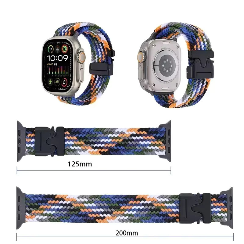 Uhrenarmband Nylon, geflochten, Bunt, Unisex - Bild 2