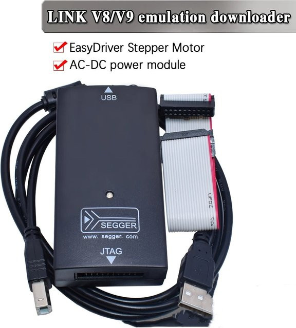 Segger J-Link V8 und V9 USB JTAG ARM Emulator Debugger in Schwarz - Bild 1