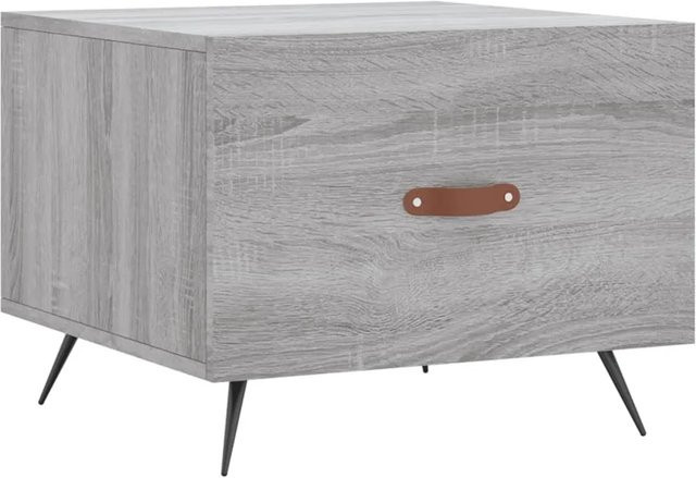 vidaXL Couchtisch Grau Sonoma aus Holzwerkstoff und Eisen, B/T/H: 50 x 50 x 40 cm - Bild 1