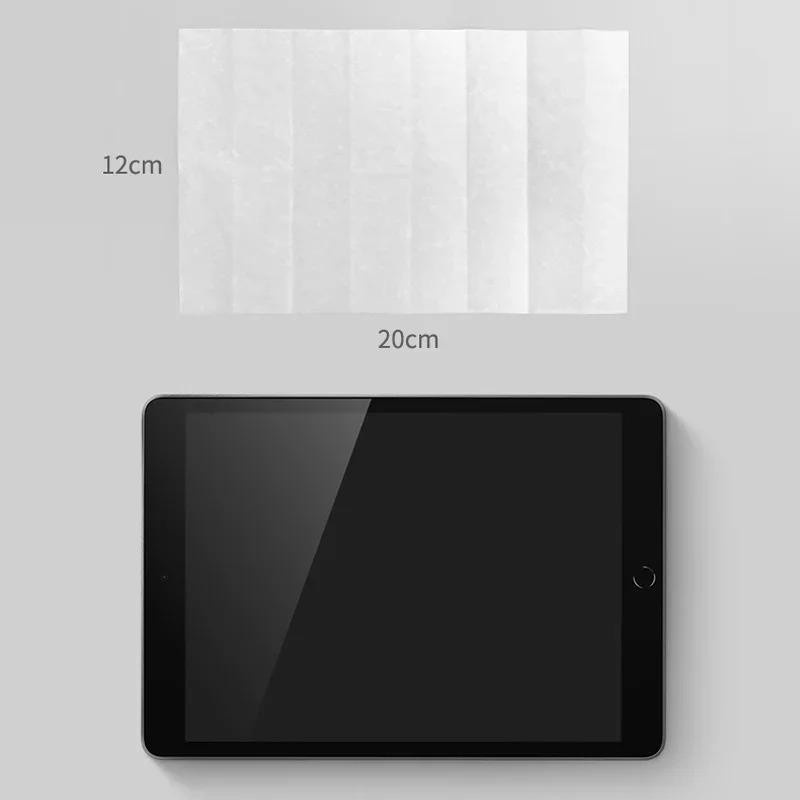 SHIJIN Light Reinigungskit mit 40 Stück PC-Reinigungstüchern in Weiß für Bildschirme, Telefone, Tablets und Laptops - Bild 4