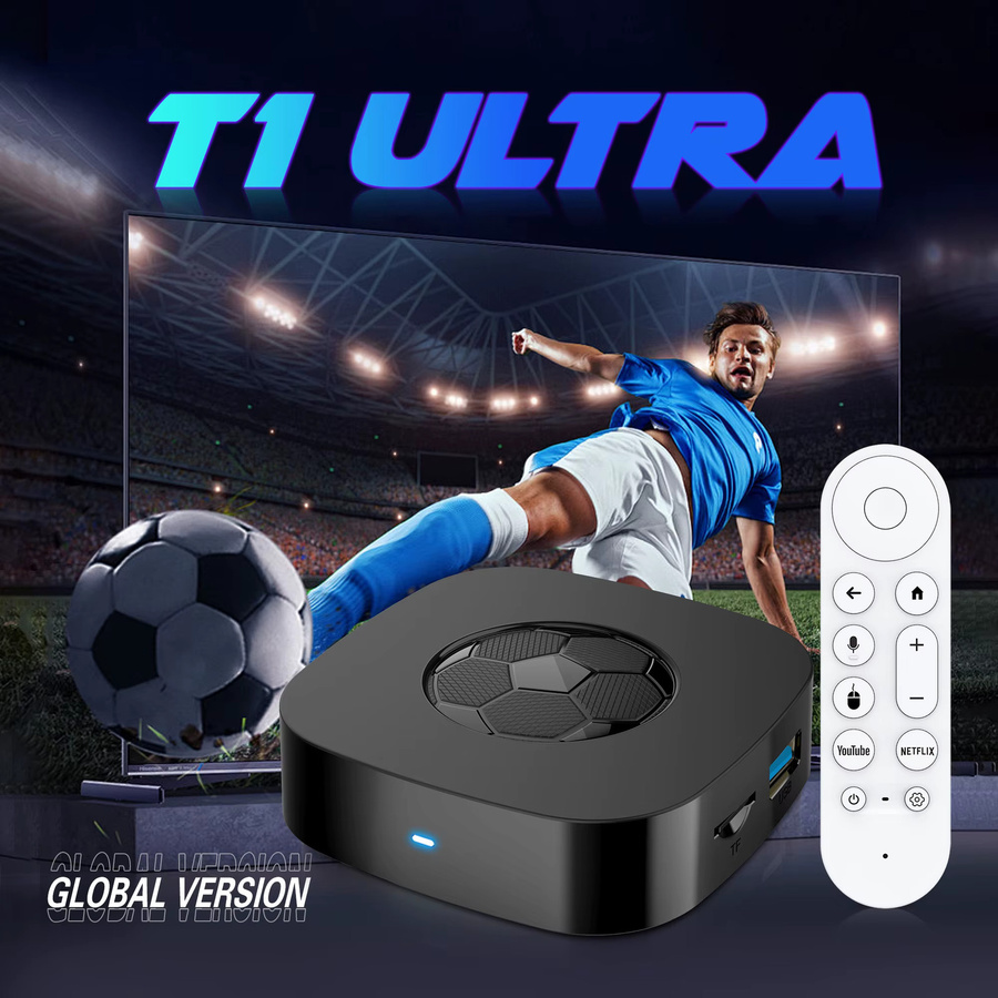 MORTAL T1 Ultra Android 16 TV-Box mit 8GB RAM und 128GB Speicher, 4K UHD Media Player, WiFi6, Bluetooth 5.4 und Sprachfernbedienung, Schwarz - Bild 3