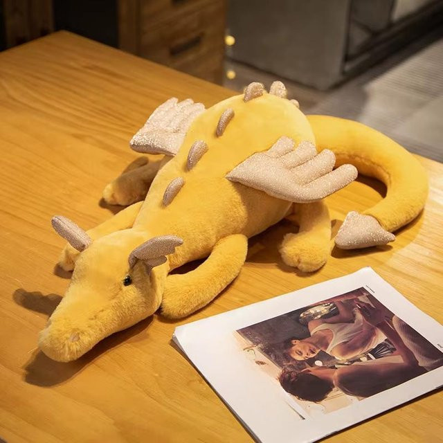 Kidsly Drachen Plüschtier, Dinosaurier, Grün Gelb Grau, ab 1,5 Jahre - Bild 1