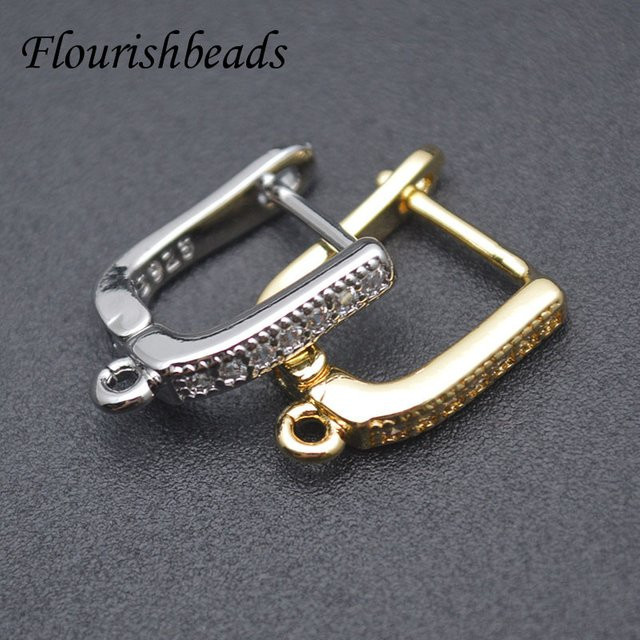 Flourishbeads Ohrring Haken, Gold Farbe, DIY Zubehör - Bild 1