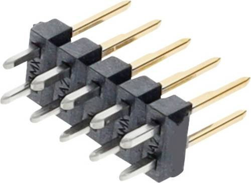 Molex Stiftleiste Standard 2 Reihen in Schwarz und Gold - Bild 1