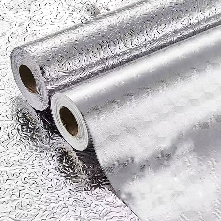 Selbstklebende Aluminiumfolie von Kontakt Chemie in Silber, wasserdichte und ölbeständige Kontaktpapier-Rolle für Küche und Schränke - Bild 3