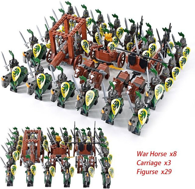 Mittelalter Römisches Reich Spartanischer Kreuzfahrer Mini Mittelalterlicher Soldat Figuren Modell Bausteine - Bild 1