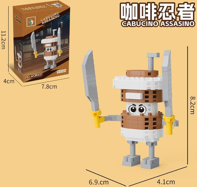 KI Shanhaijing Bananenaffe Holzstäbchen-Figuren, Bausteine Puzzle, ab 14 Jahren - Bild 1