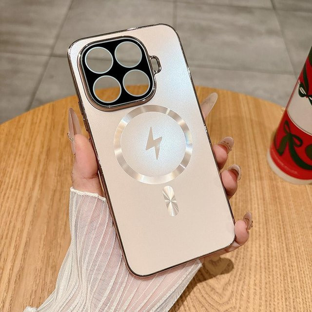Luxus Magnetische Handyhülle für Xiaomi Mi 15T und Mi 15T Pro in Silver mit Unterstützung für kabelloses Laden - Bild 1