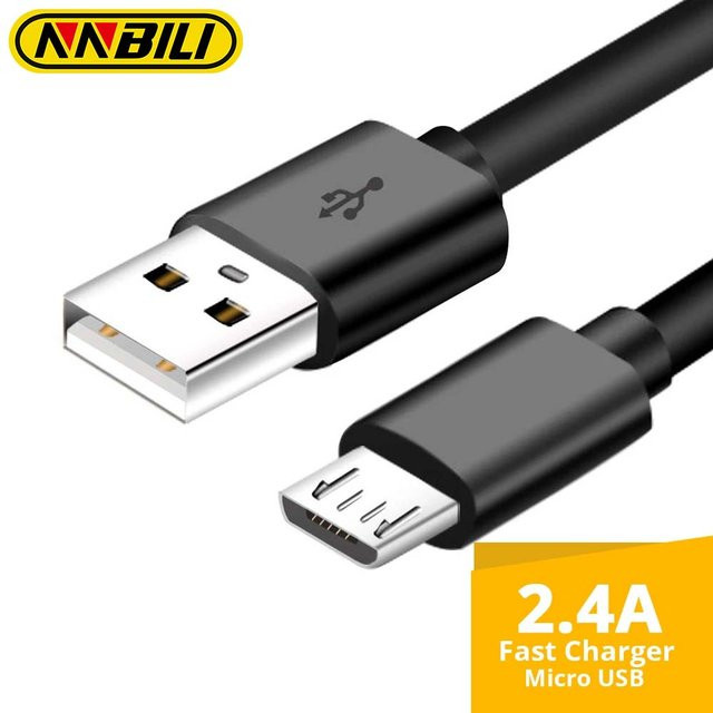 NNBILI Micro-USB-Hochgeschwindigkeits-Ladekabel für Android-Geräte in Schwarz - Bild 1