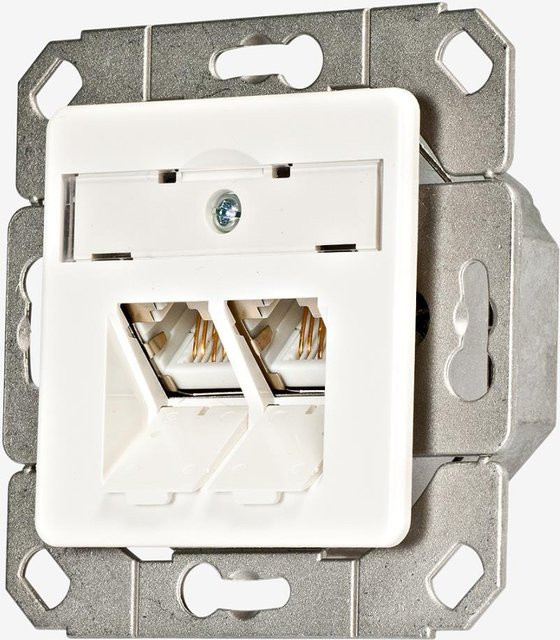 GAD 602 Netzwerkdose Ethernet LAN in Weiß - Bild 1