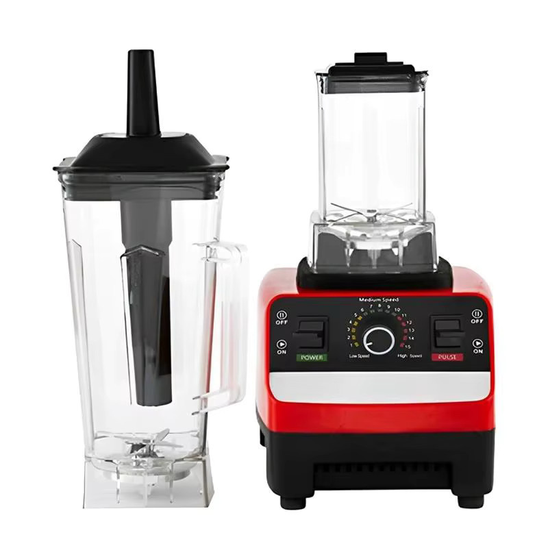 OWJHE Hochleistungs-Mixer mit 2000 W in Rot, stationäre Küchenmaschine aus BPA-freiem Kunststoff für Smoothies und Eis - Bild 4