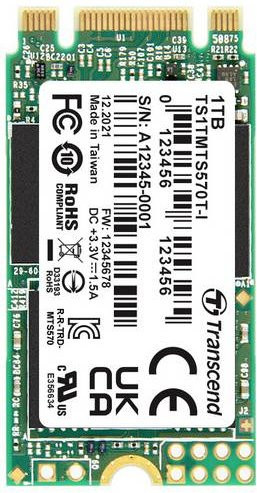 Transcend 1TB Interne M.2 SATA SSD TS1TMTS570TI-VS1 Multicolour - Bild 1