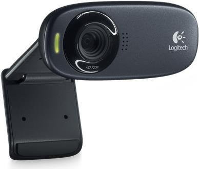 Logitech HD C310 Webcam in Schwarz mit 1280 x 720 Pixel Auflösung und USB-Anschluss - Bild 1