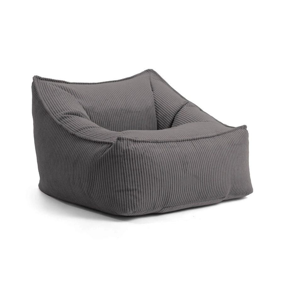 mokebo Sitzsack Der Lümmel XXL Sessel aus Cord in Anthrazit - Bild 2