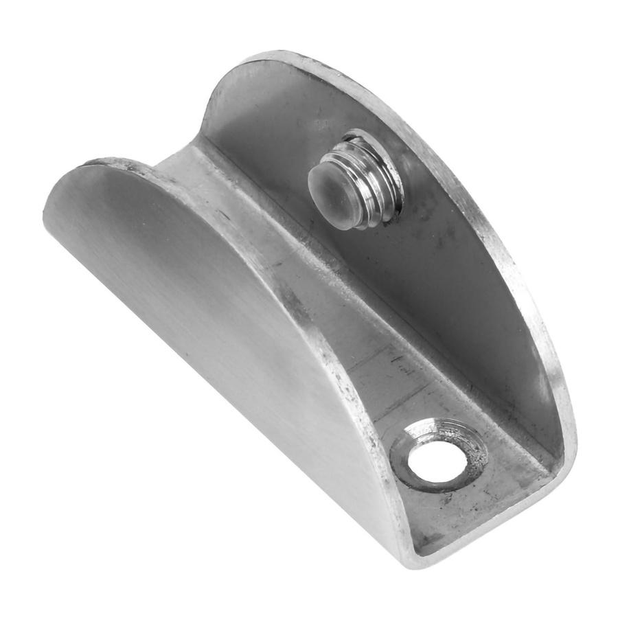 GoolRC 6er Set Glasklemmenhalter aus gebürstetem Edelstahl in Silber als Paneelclip Befestigungswerkzeug - Bild 2