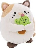 Nici Kuscheltier Katze Angy mit Kaktus in Beige, Plüsch, Höhe: 27 cm - Bild 1