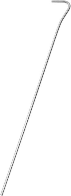 vidaXL Zeltheringe aus verzinktem Stahl in Silber, 50 Stück, Länge: 30 cm, Durchmesser: 4 mm - Bild 1
