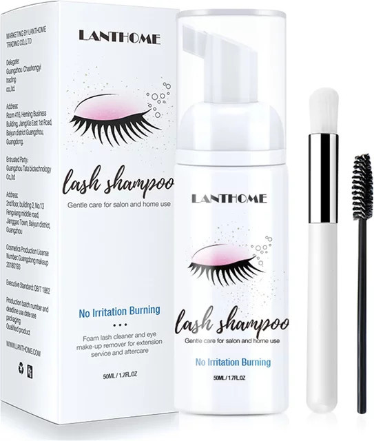 Lanthome Wimpern Shampoo Schaum, 50 ml, Augenreiniger - Bild 1