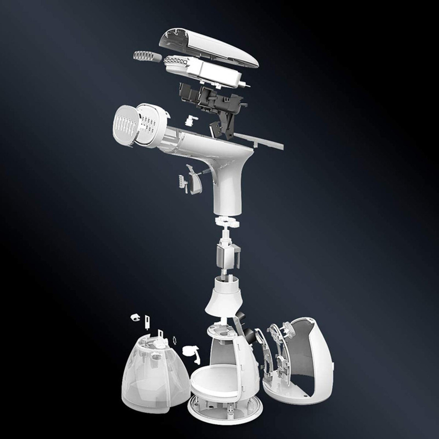 Igeteck Handdampfer für Kleidung in Weiß mit 1500 W und 280 ml Wassertank - Bild 4