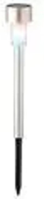 Kaemingk Lumineo Solar Stabbeleuchtung aus Edelstahl mit Farbwechsel in Silber und Multicolour, Höhe: 24 cm, Durchmesser: 5 cm - Bild 1