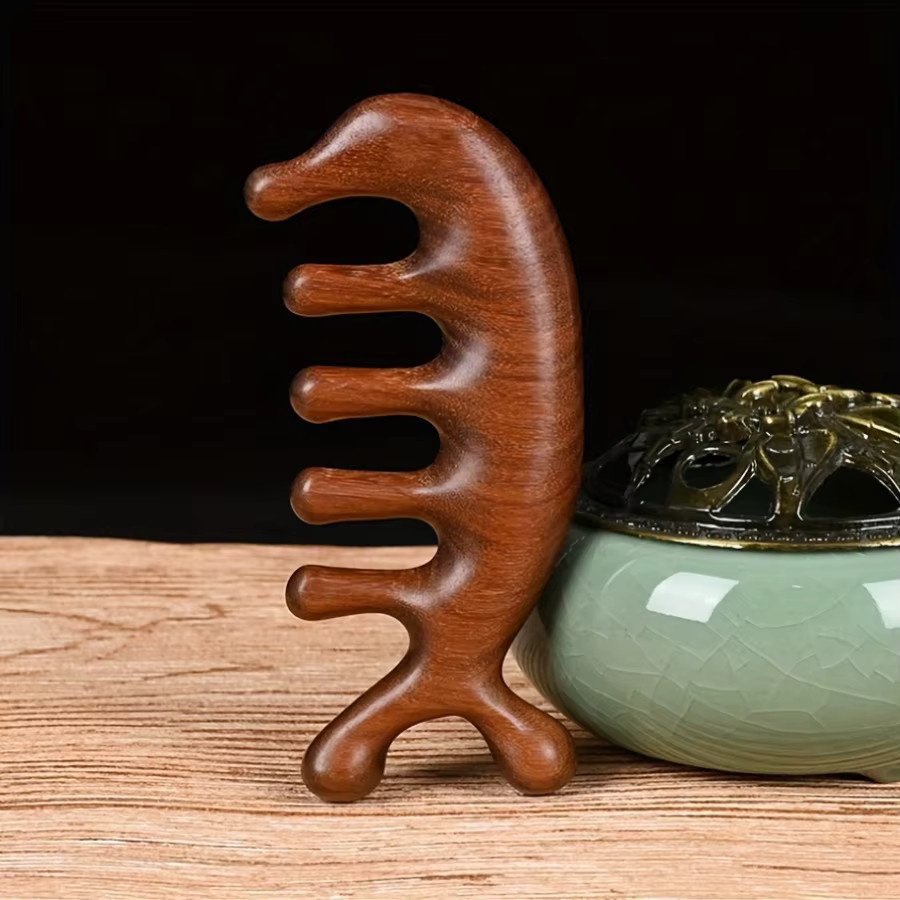 Meridian Massage Kamm, Kleine Delphin Form, Kopfhaut Massagegerät, Unisex - Bild 3