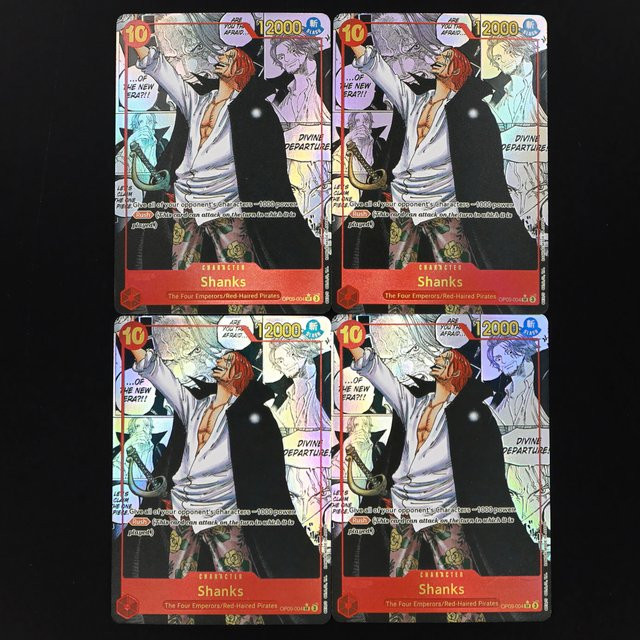 Bandai One Piece Shanks Manga-Karte, Rot, Englische Folienkarte - Bild 1