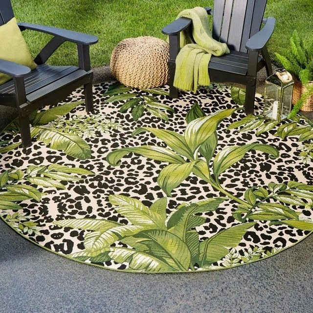 Runder Teppich von WTEMPO für Wohnzimmer und Schlafzimmer, verschleißfest, Durchmesser: 200 cm - Bild 1