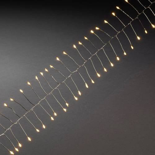 Konstsmide Micro-Lichterkette für innen mit 60 LED in Bernstein, batteriebetrieben, Länge: 1 m - Bild 1