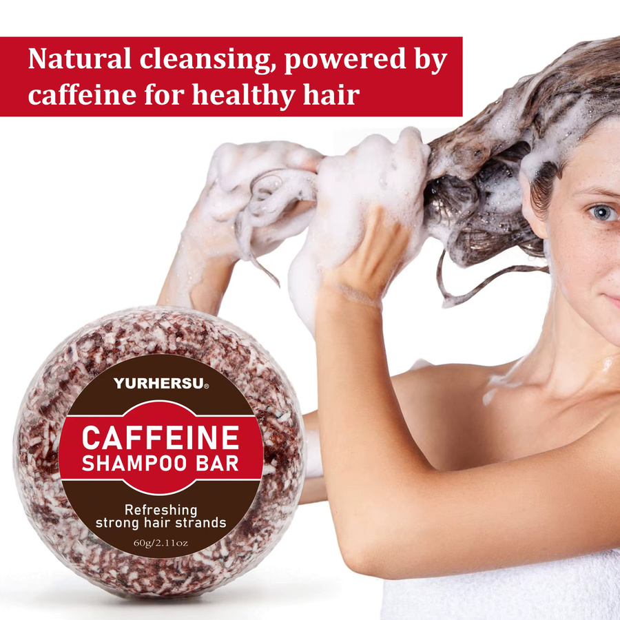 YURHERSU Koffein-Shampoo-Riegel, Unisex - Bild 3