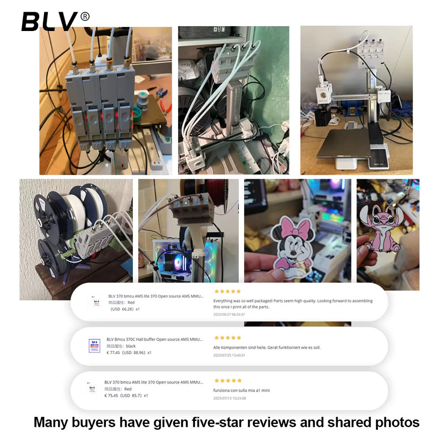 BLV BMCU 370C Open-Source AMS-MMU-Lösung mit Unterstützung für Auto-Refill-Farm und Type-C Anschluss - Bild 5