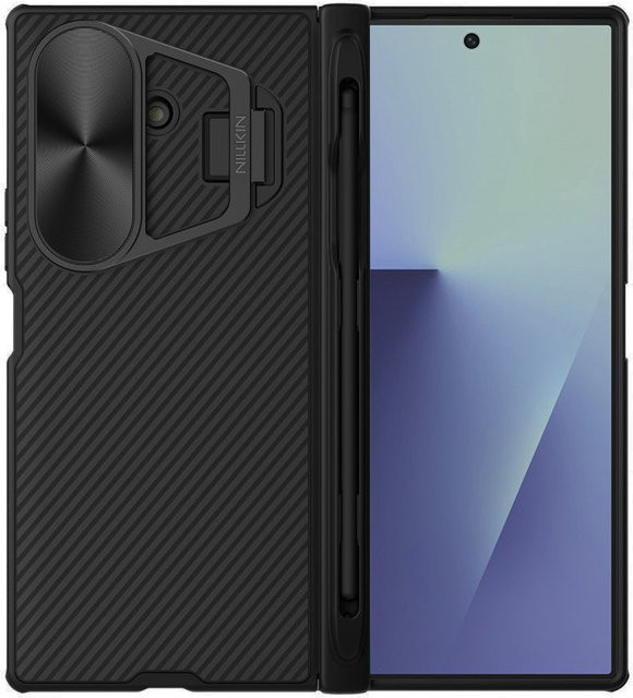 Nillkin CamShield Prop MagSafe-Hülle für Samsung Galaxy Z Fold7 F966 mit Metall-Objektivabdeckung und S-Pen-Halter, Schwarz - Bild 1