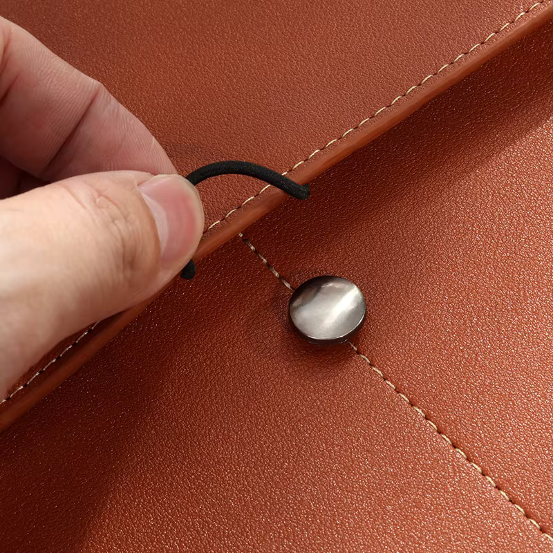 KOBEST A4 Business-Aktentasche aus Leder in Braun mit multifunktionalem Klemmordner und wasserdichtem Design - Bild 3