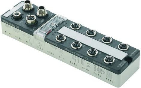 Weidmüller SAI-AU M12 DN GW 16DI 1938570000 Sensor/Aktorbox aktiv M12-Verteiler mit Metallgewinde in Grau - Bild 1