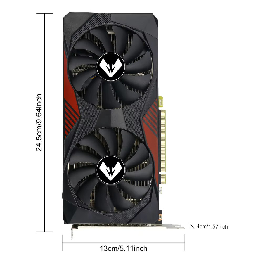 SOYO NVIDIA RTX 3060 12G Gaming-Grafikkarte mit 12 GB GDDR6 Speicher, 192 Bit und PCIe 4.0 x16, Schwarz - Bild 3