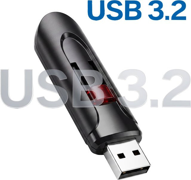 JASTER USB 3.2 Flash Drive USB-A Speicherstick in Schwarz - Bild 1