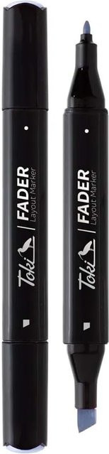 Toki Marker Fader Permanent Marker mit Keilspitze in 66 Farben Napoleon Blue - Bild 1