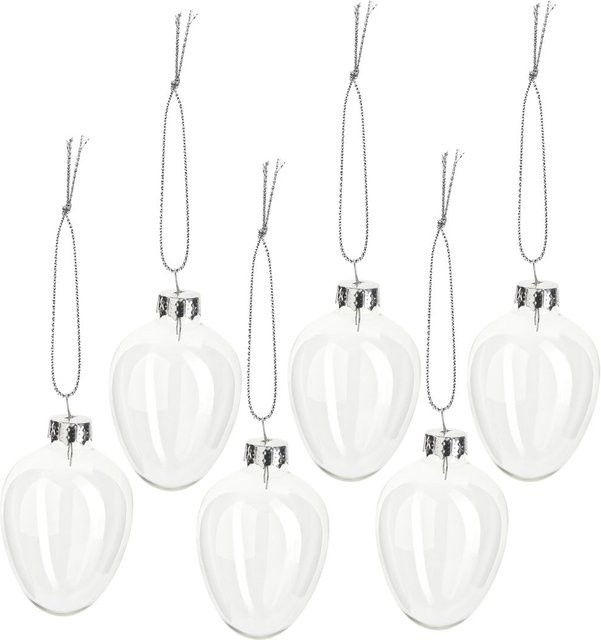 VBS Glas-Eier transparent für Ostern, 6 Stück - Bild 1